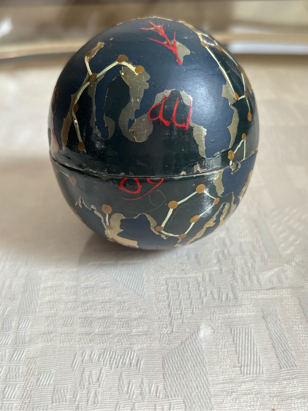 4 Rare Wooden Astrological Planetary Solar System Nesting Spheres Sun Moon Stars - Picture 6 of 10
